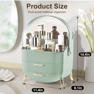 YGJT Covered Makeup Organizer